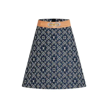 LOUIS VUITTON Casual Short Skirts Women's Blue