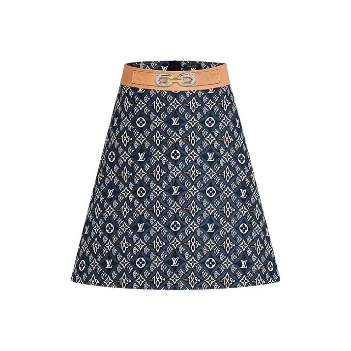 LOUIS VUITTON Casual Short Skirts Women's Blue-0