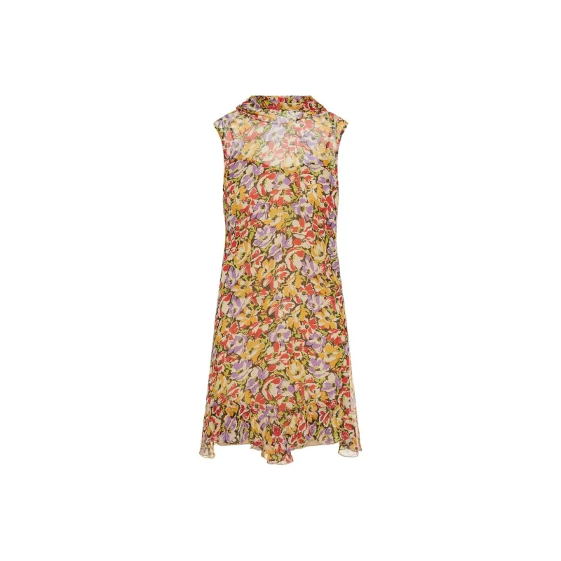 Stella McCartney Ultra Floral print Ruffled Minidress-0
