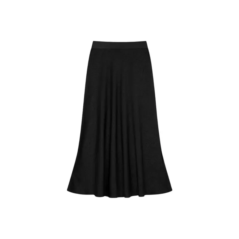 Mo Han Yi Mei Casual Long Skirt Women's Twilight Black-4