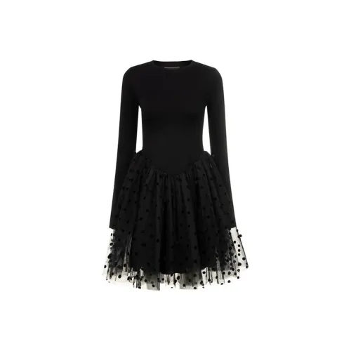 AIVEI Long Sleeved Dresses Women's Black
