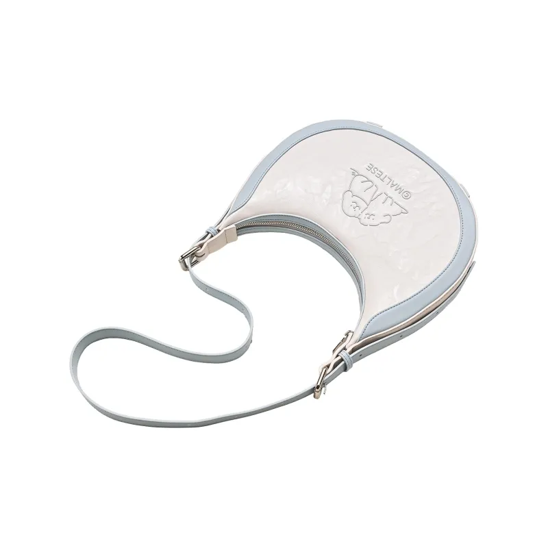 TOUTOU Line Puppy Co branded Model Synthetic Leather Crossbody Bag, Shoulder Bag Regular Women's Cream White-6