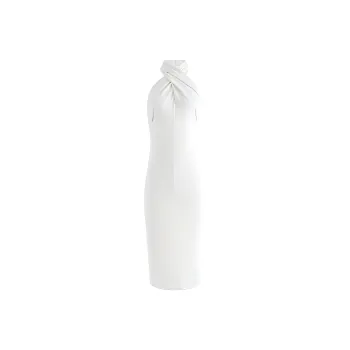 ALICE+OLIVIA Suellen Halterneck Wool Dress