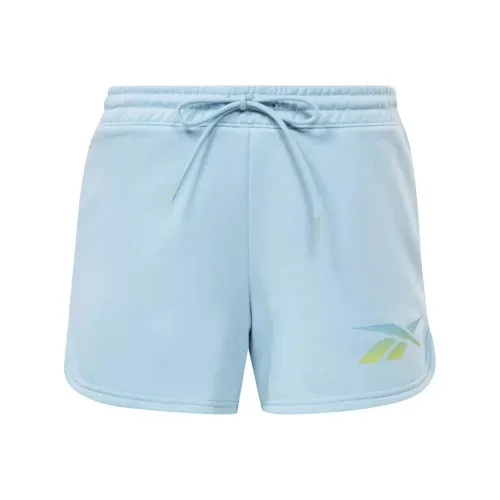 Reebok VECTOR GRAPHIC SHORT Casual Shorts Women's Light Blue