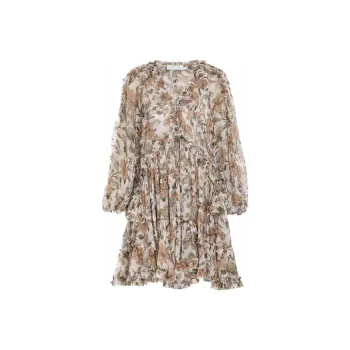 Zimmermann Long-Sleeved Dresses Women's Ivory White