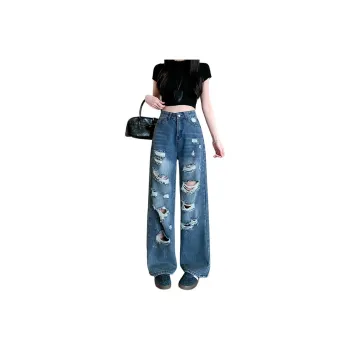 Flowers In Water Jeans Women's Image Color