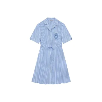 Teenie Weenie Long Sleeved Dresses Women's Color Blocking