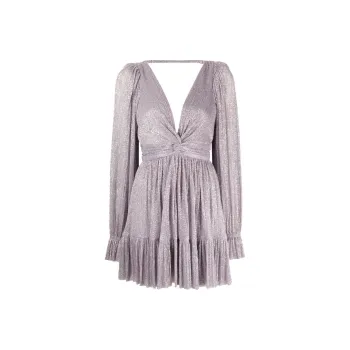 Sabina Musayev Ruched Long sleeved Mini Dress