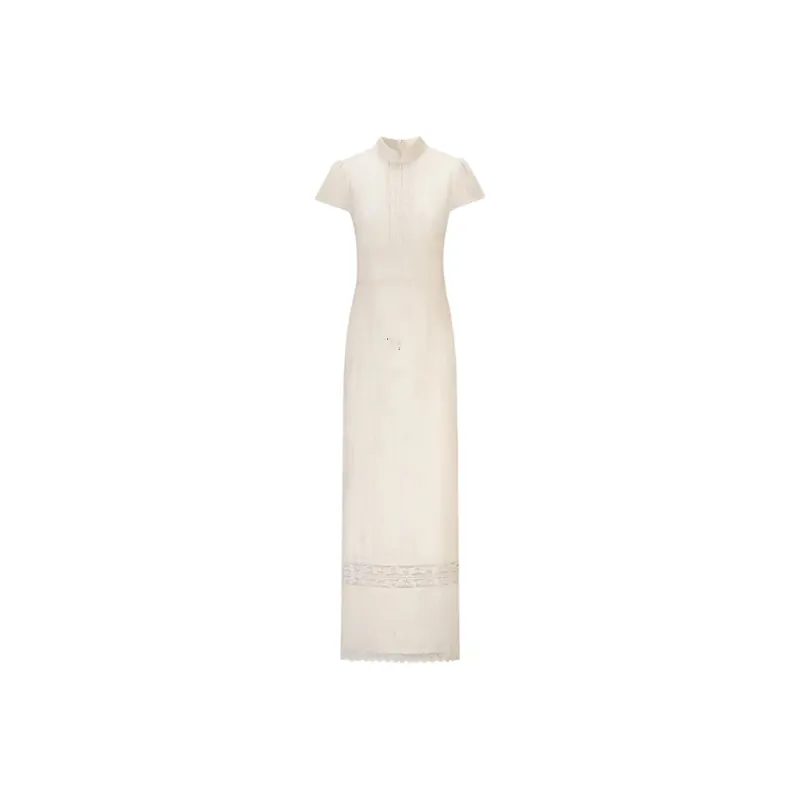 COVER TIME Short Sleeved Dress Women's Apricot-0