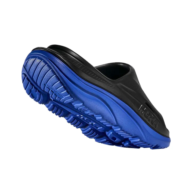 HOKA ONE ONE Ora Recovery Slide 3 EVA Cushioning Slide Slippers Unisex Black Blue-3