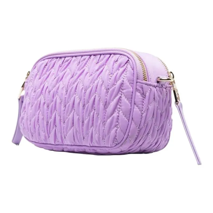 VERSACE JEANS COUTURE Nylon Shoulder Bag, Crossbody Bag Women's Purple-1