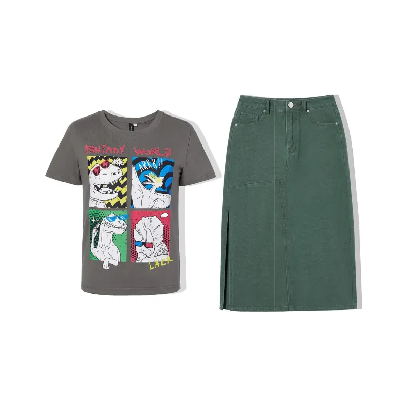 LA CRAWFISH Two Piece Skirt Sets Women's-3