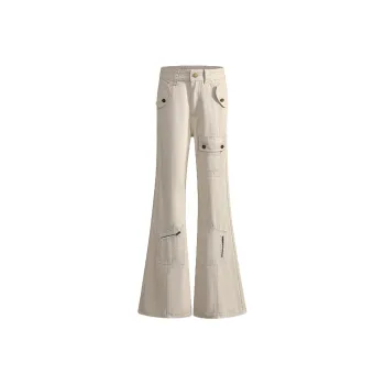 MA JOURNEE Cargo Pants Women's Ecru