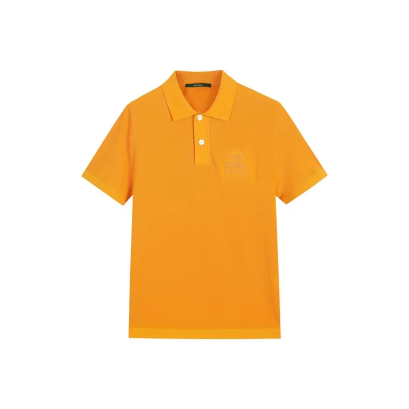 DAVID NAMAN Polo Shirts Men Orange-0