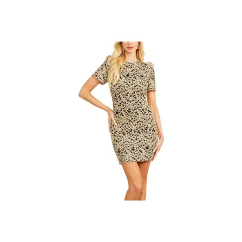 GUESS Annie Embroidered Dress Short-Sleeved Dresses Women's Multicolor