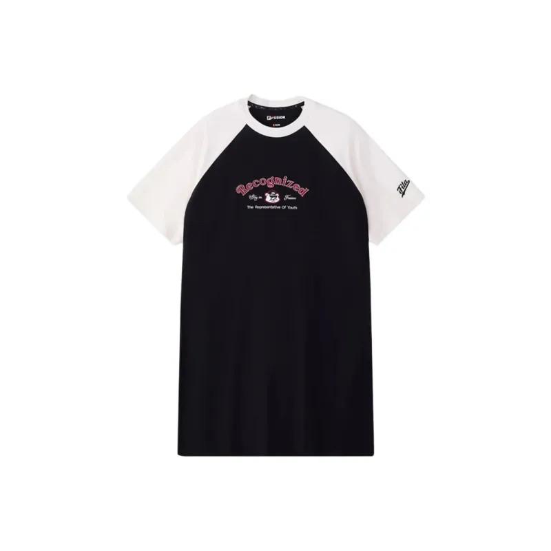 FILA FUSION Short Sleeved Dress Women's Jet Black-0