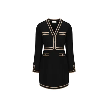 TORY BURCH Kendra Long-Sleeved Knitted Dress