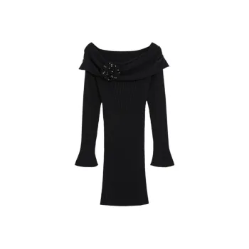 Bebe Long Sleeved Dresses Women's Black