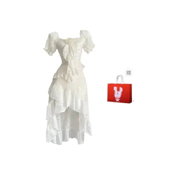 MTHE Short Sleeved Dress Women's Apricot