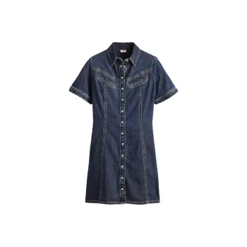 Levi's Short Sleeved Dresses Women's Blue