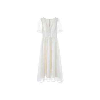 Blovelan Short Sleeved Dresses Women's Gentle Apricots
