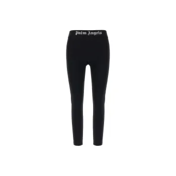 PALM ANGELS Logo Waistband Stretched Leggings