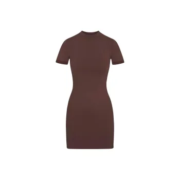 Skims Short Sleeved Dresses Women's Brown