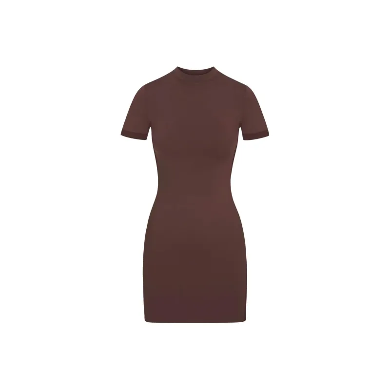 Skims Short Sleeved Dresses Women's Brown-0