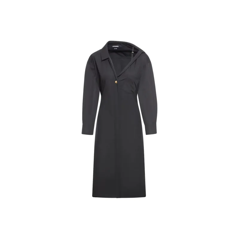 Jacquemus Asymmetric Shirt Dress-0