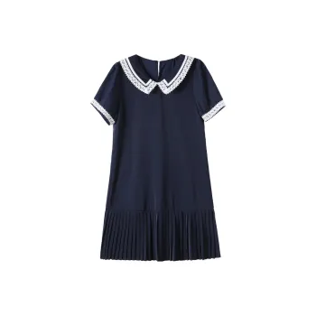 PIERRE CARDIN Short Sleeved Dress Women's Blue