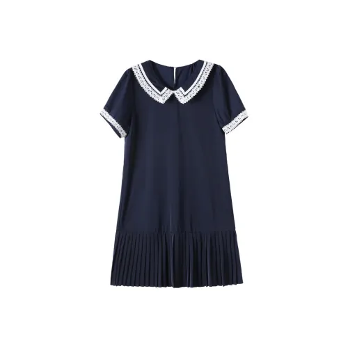 PIERRE CARDIN Short Sleeved Dress Women's Blue