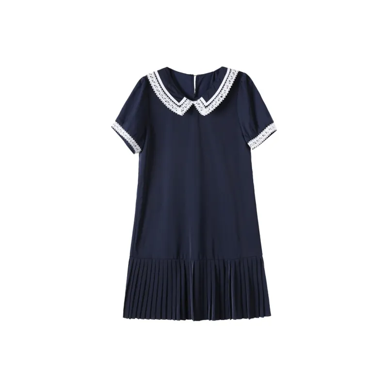 PIERRE CARDIN Short Sleeved Dress Women's Blue-0