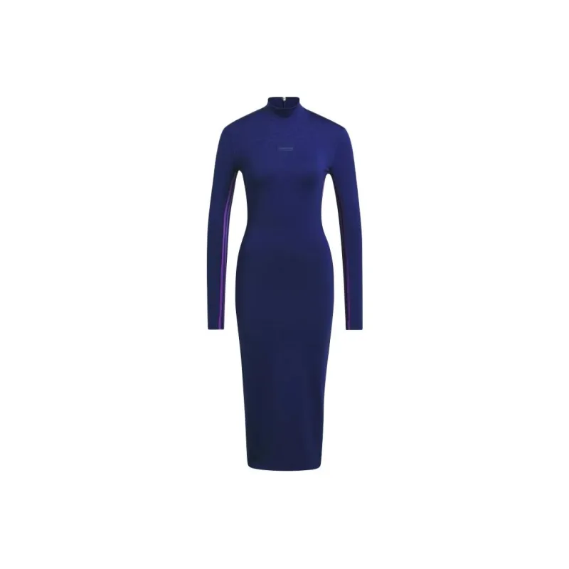 Adidas Long Sleeved Dresses Women's Blue-0