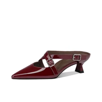 JESSICA SOPHIA Rubber Sole Metal Closed Toe Slippers Women's