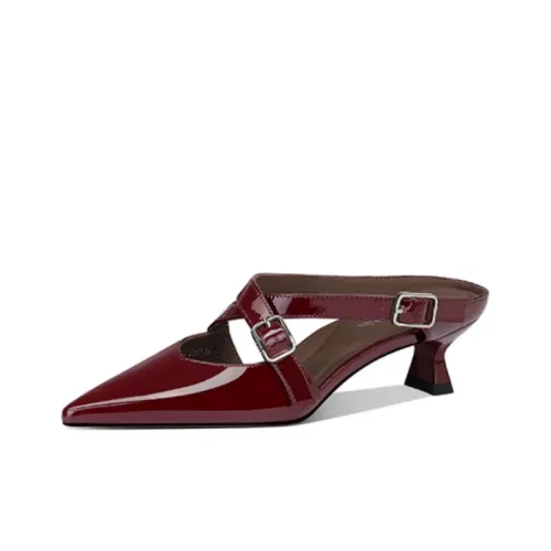 JESSICA SOPHIA Rubber Sole Metal Closed Toe Slippers Women's