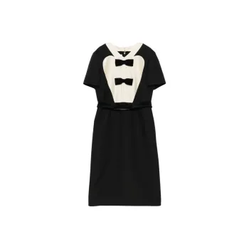 Valentino Short Sleeved Dress Women's Black