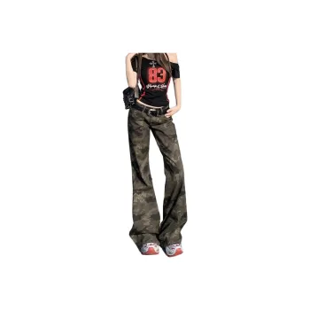 BENGEN Jeans Women's Camouflage