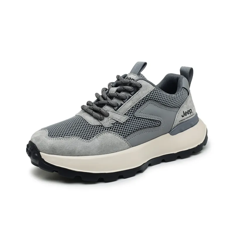 Jeep Casual Shoes Unisex Low Top Gray Blue/Ink Blue/Sand-1