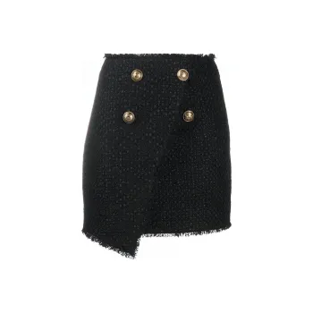 BALMAIN SS21 Casual Short Skirts Women's Black