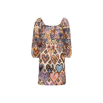 Farm Rio Puff Sleeves Dress