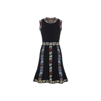 Valentino Sleeveless Dress Women's Black