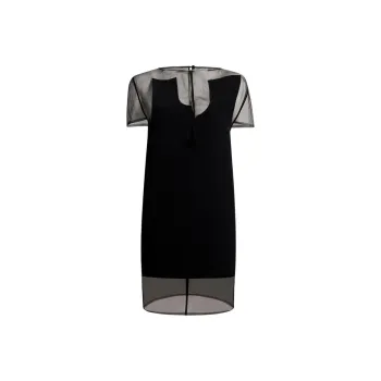 KHAITE SS25 Winona Dress Short Sleeved Dress Women's Black