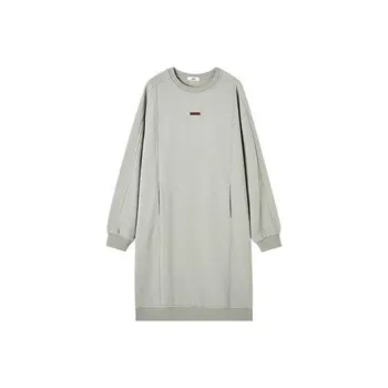 Demana Long-Sleeved Dresses Women's Gray Pea Green