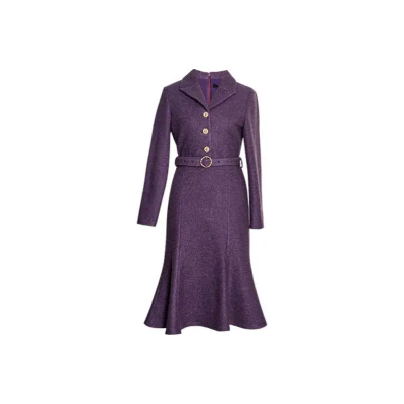 ROEYSHOUSE Long Sleeved Dresses Women's Purple-0