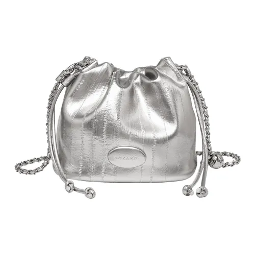 AOKANG Polyurethane Leather Bucket Bag, Underarm Crossbody Bag, Shoulder Bag Small Size Women's Multicolor