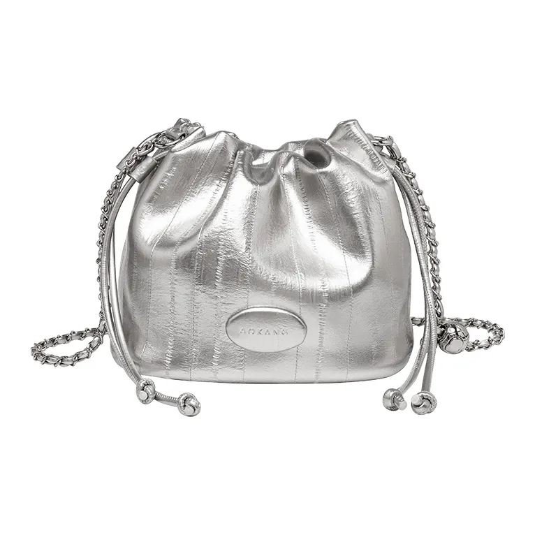 AOKANG Polyurethane Leather Bucket Bag, Underarm Crossbody Bag, Shoulder Bag Small Size Women's Multicolor-0