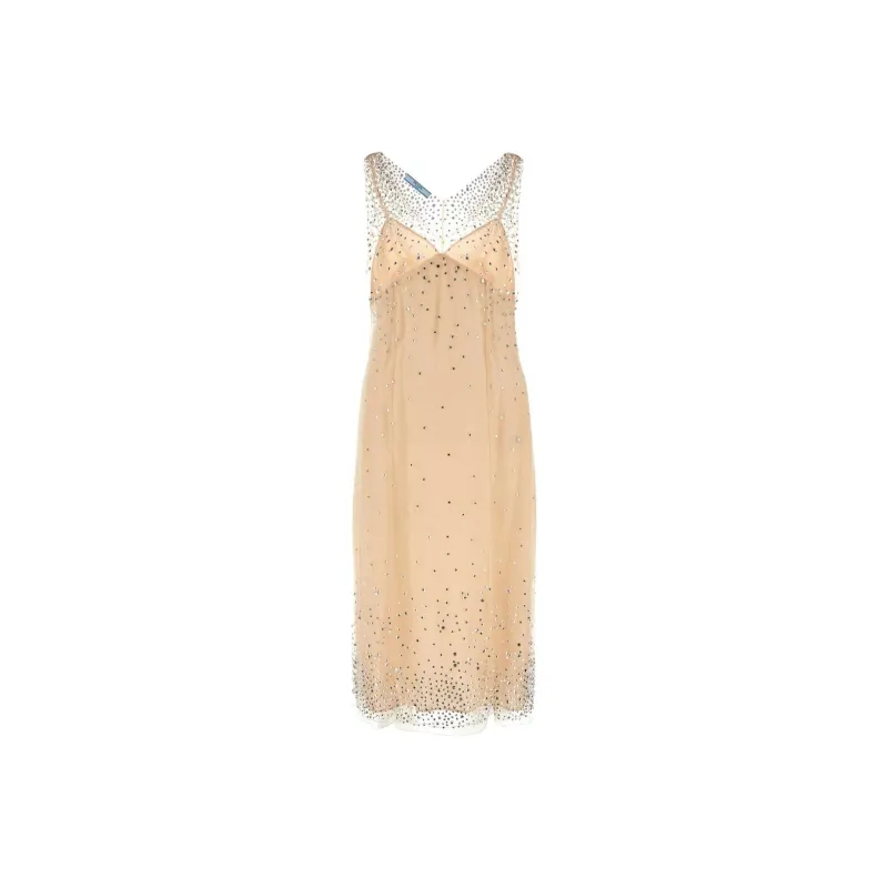 PRADA Embellished Sleeveless Dress-0