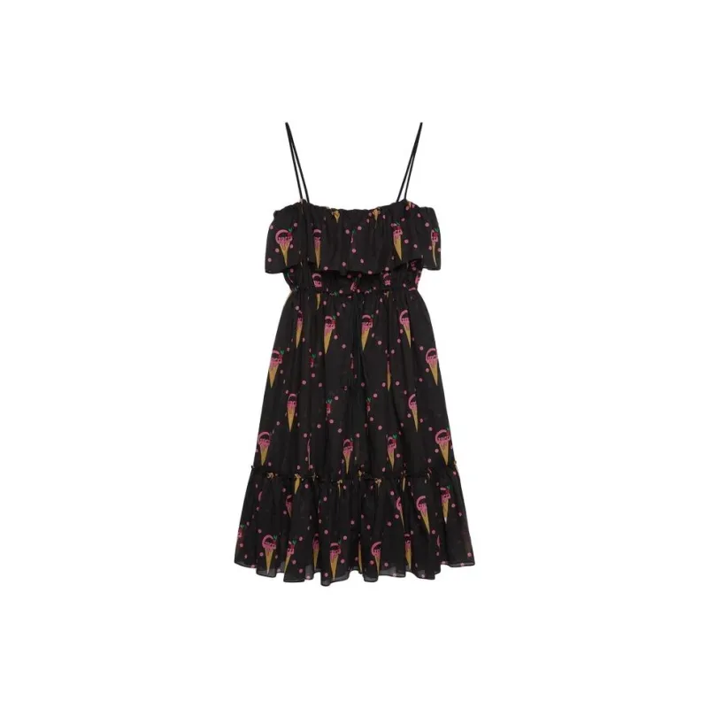 GUCCI Slip Dresses Women's Black-0