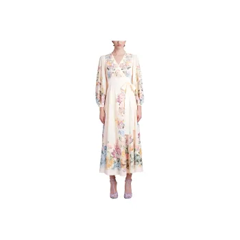 Zimmermann Halliday Wrapped Midi Dress