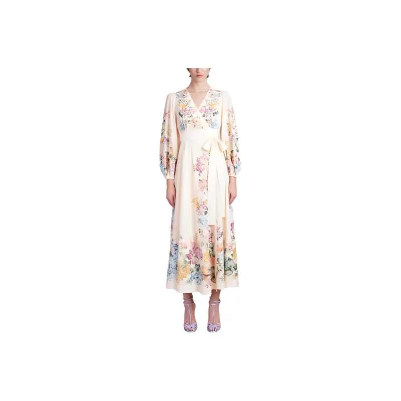 Zimmermann Halliday Wrapped Midi Dress-0